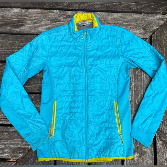 Icebreaker Lightweight Insulated Jacket Teal and Lime size Md - Picture 1 of 5